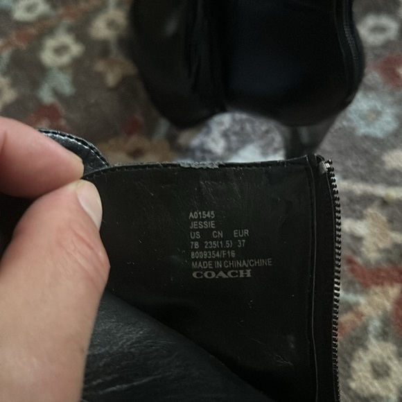 Coach Jessie Silky Nappa leather fringe booties - Picture 4 of 7